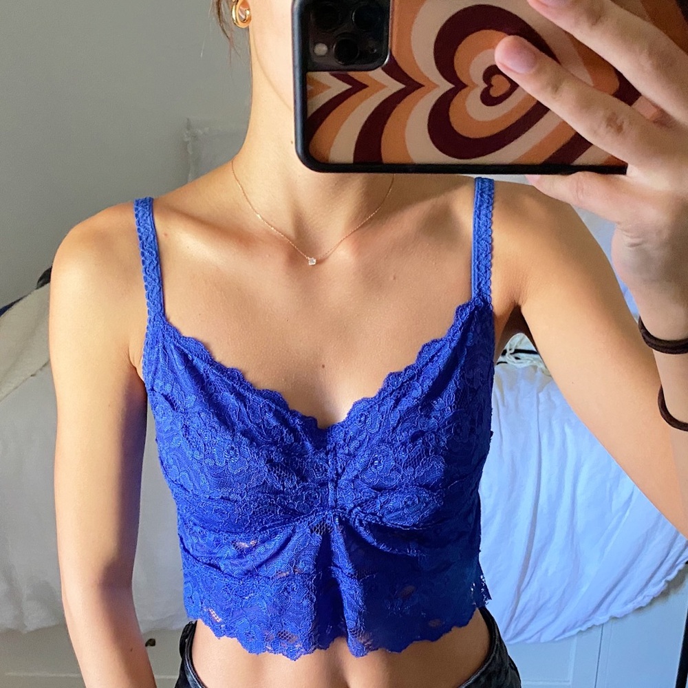Blue Lace Top